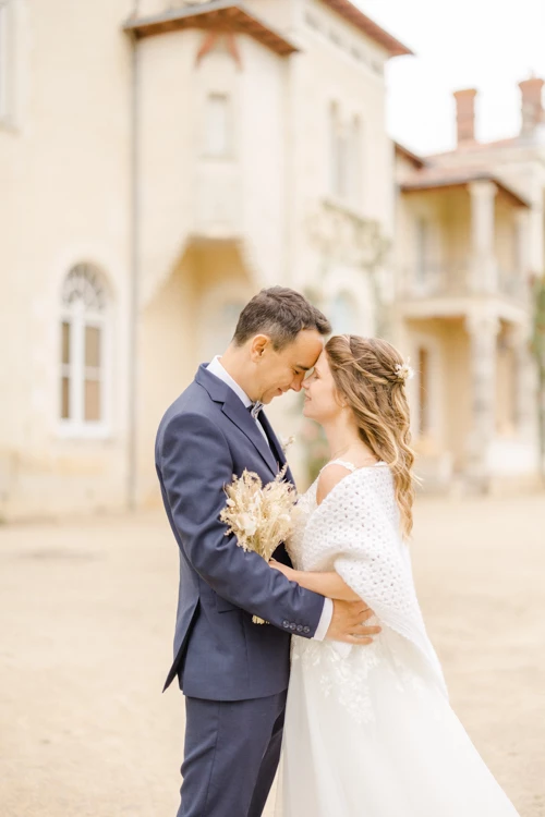 robe événement bonheur gris marron